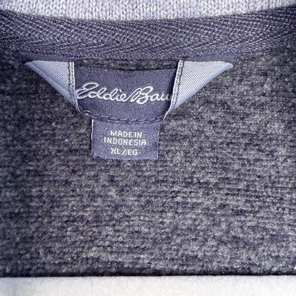 Men's Eddie Bauer Gray Sweatshirt Size XL - Picture 4 of 5